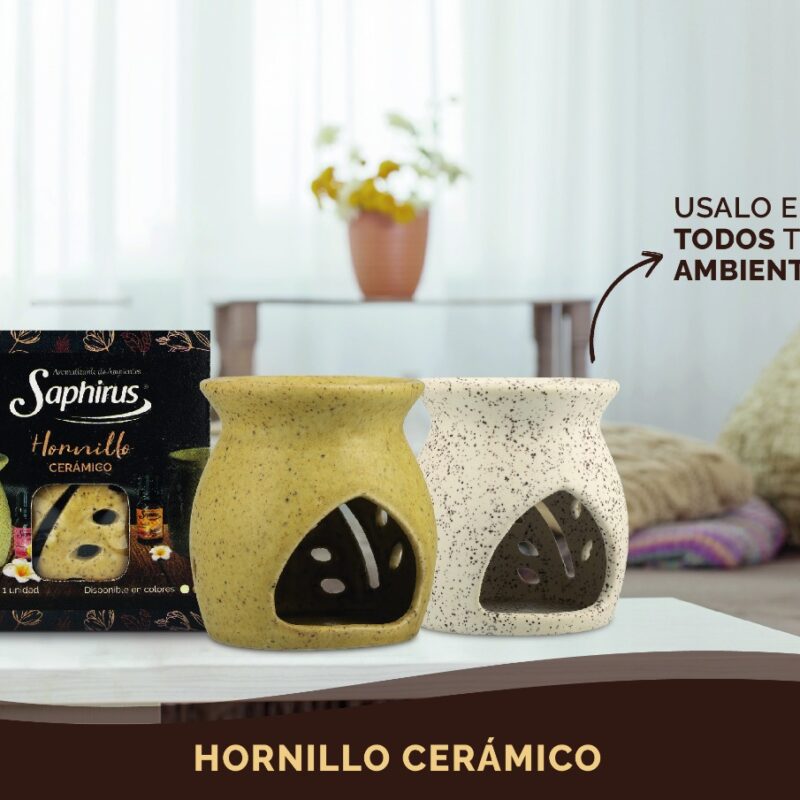 SAPHIRUS Hornillo Ceramica Marfil Chico