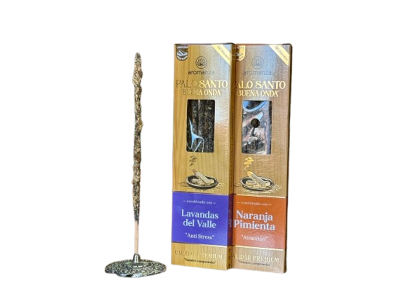 Sahumerio Buena Onda Palo Santo Atrae Dinero